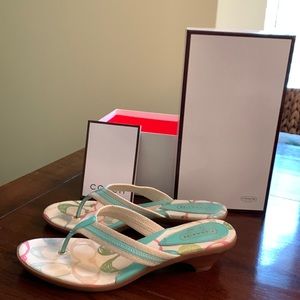 Coach heeled sandals